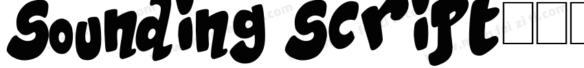 sounding script字体转换